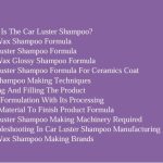 Car Luster Shampoo